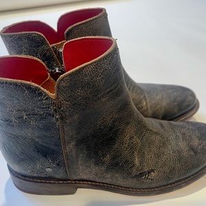 Bed Stu Yurisa Leather Booties- black - like new!